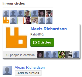 Why would I add Alexis - he's already in my circles