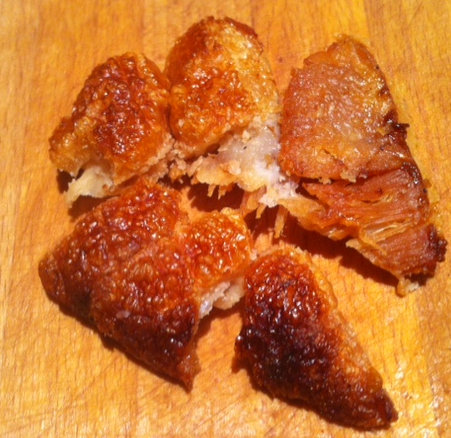 Some of the crackling might make it to a sandwich tomorrow